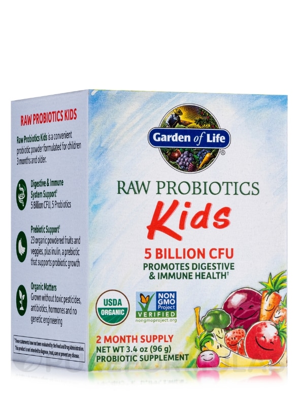Raw Probiotics Kids Powder - 3.4 oz (96 Grams)