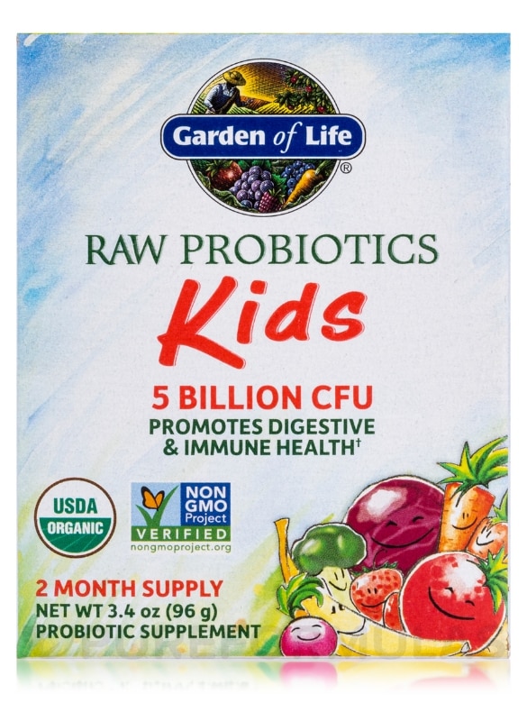 Raw Probiotics Kids Powder - 3.4 oz (96 Grams) - Alternate View 3