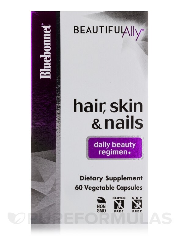 Beautiful Ally™ Hair, Skin & Nails - 60 Vegetable Capsules - Alternate View 3
