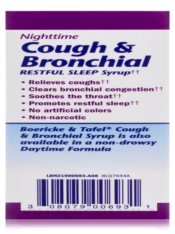 Nighttime Cough & Bronchial Syrup - 4 fl. oz (120 ml) - Alternate View 9