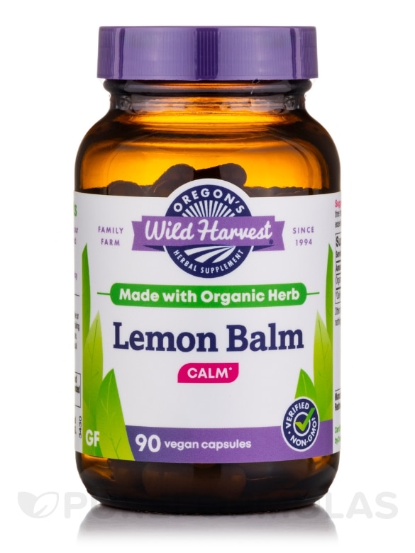 Lemon Balm - 90 Gelatin Capsules