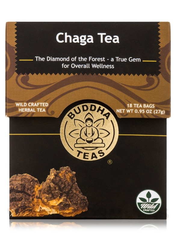Organic Chaga Mushroom Tea - 18 Tea Bags - Alternate View 2