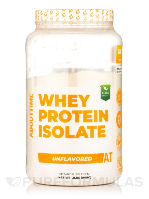 Whey Protein Isolate Unflavored - 2 lb (908 Grams)