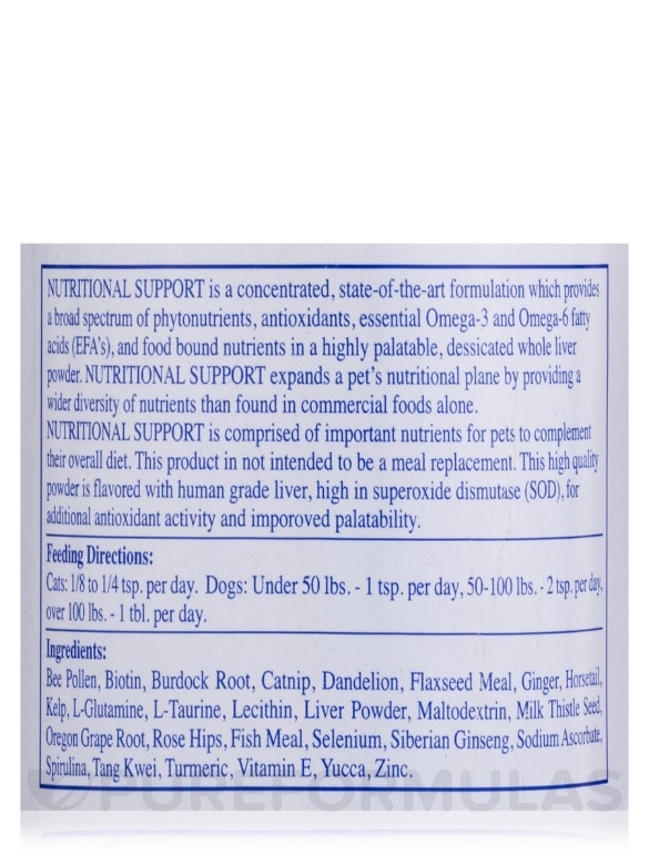 Nutritional Support for Pets (Dogs & Cats) Powder - 9.07 oz (257 Grams) - Alternate View 3