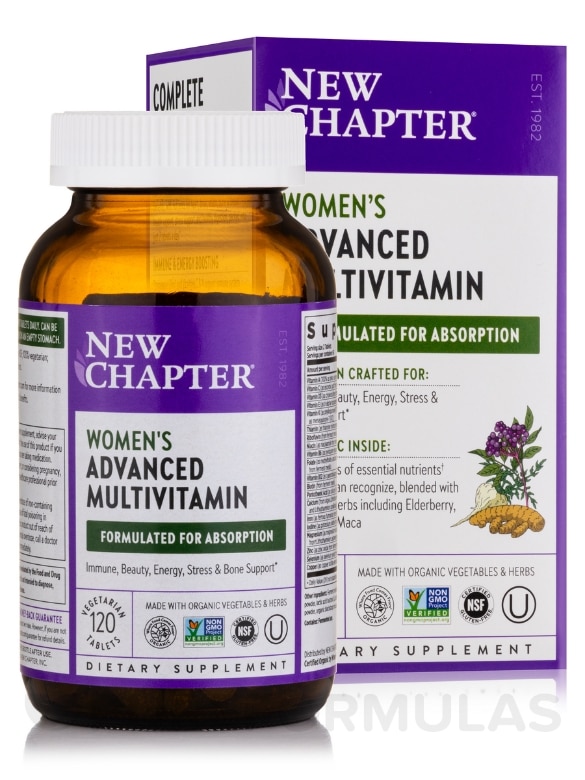 Women's Advanced Multivitamin (formerly Every Woman Multivitamin) - 120 Vegetarian Tablets - Alternate View 1