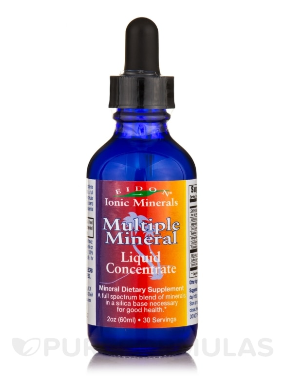 Liquid Multiple Mineral - 2 oz (60 ml) Concentrate (Glass Bottle)