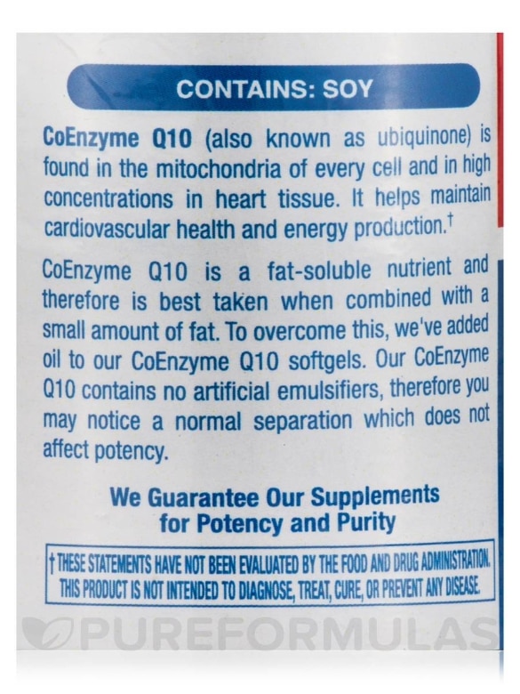 Coenzyme Q10 200 mg - 60 Softgels - Alternate View 5