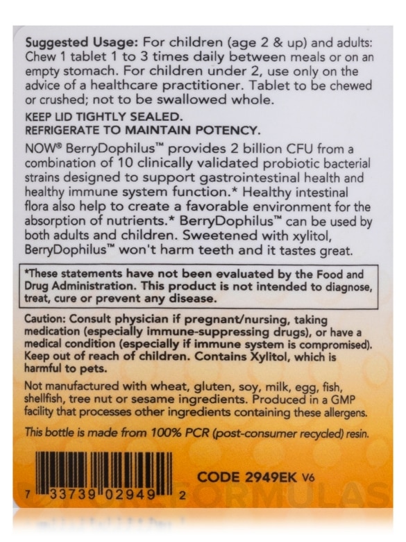 BerryDophilus™ Kids - 120 Chewables Tablets - Alternate View 4
