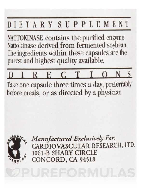 Nattokinase 50 mg - 90 Capsules - Alternate View 4