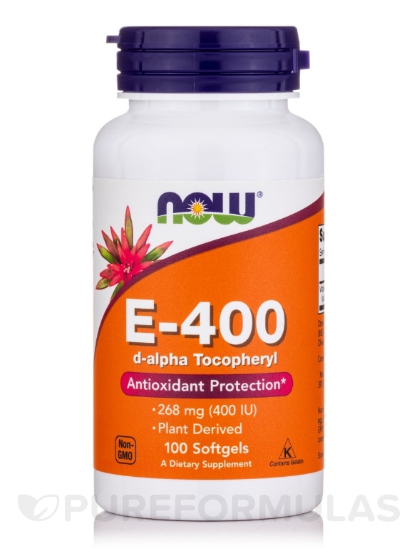 Vitamin E-400 (d-Alpha Tocopheryl) - 100 Softgels