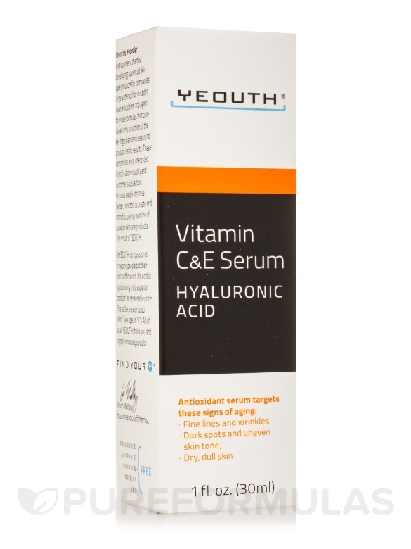 Vitamin C & E Serum with Hyaluronic Acid - 1 fl. oz (30 ml)