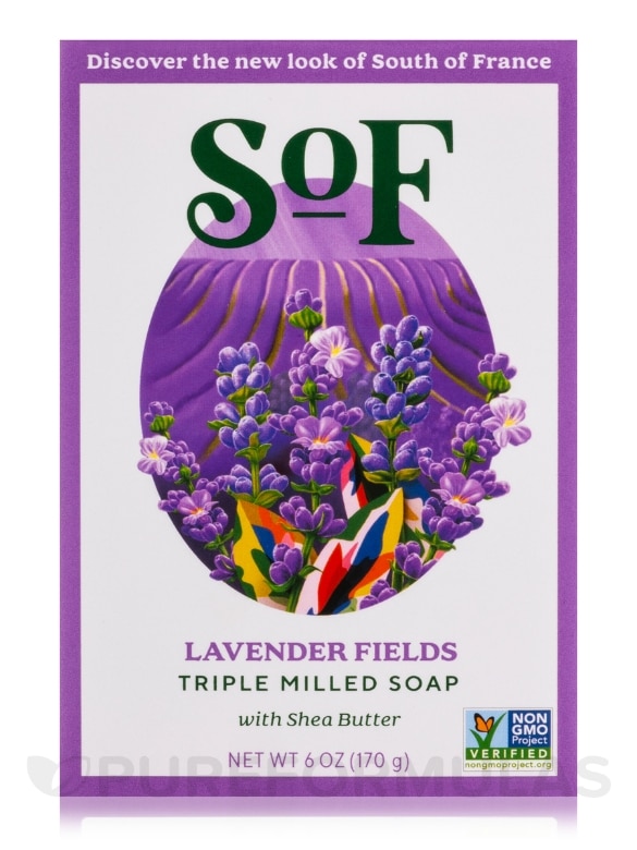 Lavender Fields Bar Soap - 6 oz (170 Grams) - Alternate View 3