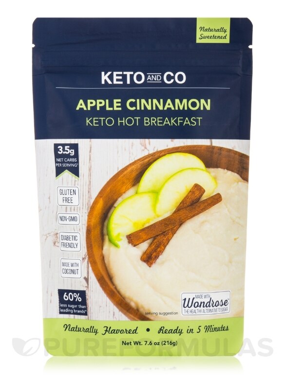 Keto Apple Cinnamon Hot Breakfast - 7.6 oz (216 Grams)