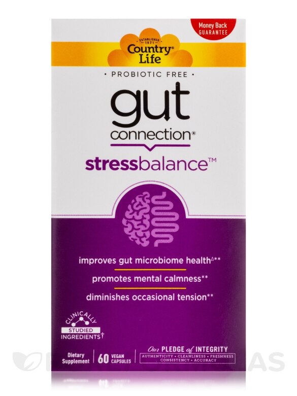 Gut Connection Stress Balance - 60 Vegan Capsules - Alternate View 3