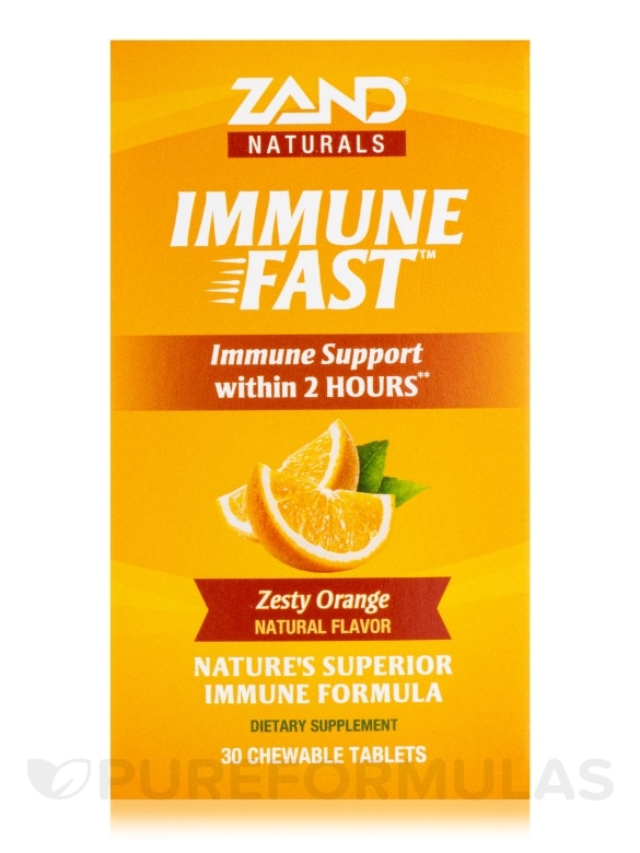 Immune Fast Zesty Orange Natural Flavor - 30 Chewable Tablets - Alternate View 3