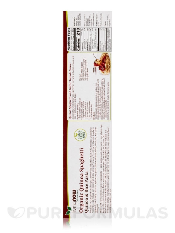 LivingNow™ Gluten-Free Organic Quinoa Spaghetti - 8 oz (227 Grams) - Alternate View 3