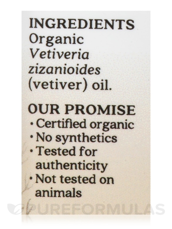 Organic Vetiver Pure Essential Oil - 0.25 fl. oz (7.4 ml) - Alternate View 4