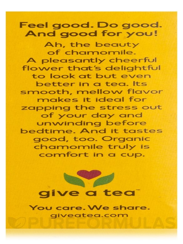 NOW® Real Tea - Organic Chamomile Tea - 24 Tea Bags - Alternate View 8