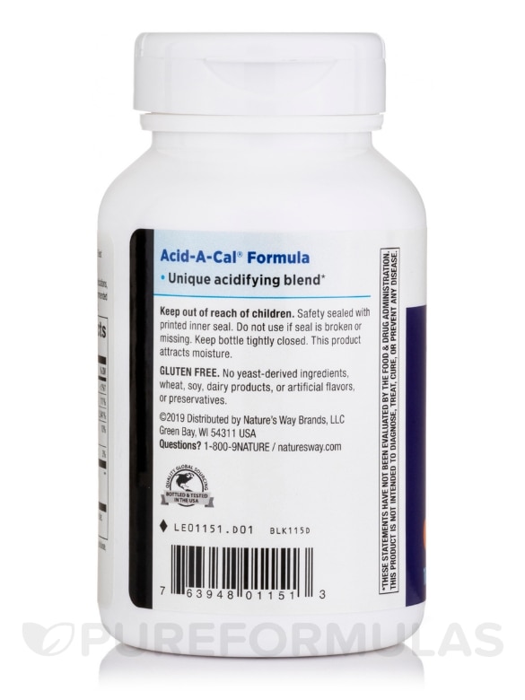 Acid-A-Cal® Formula - 100 Capsules - Alternate View 2