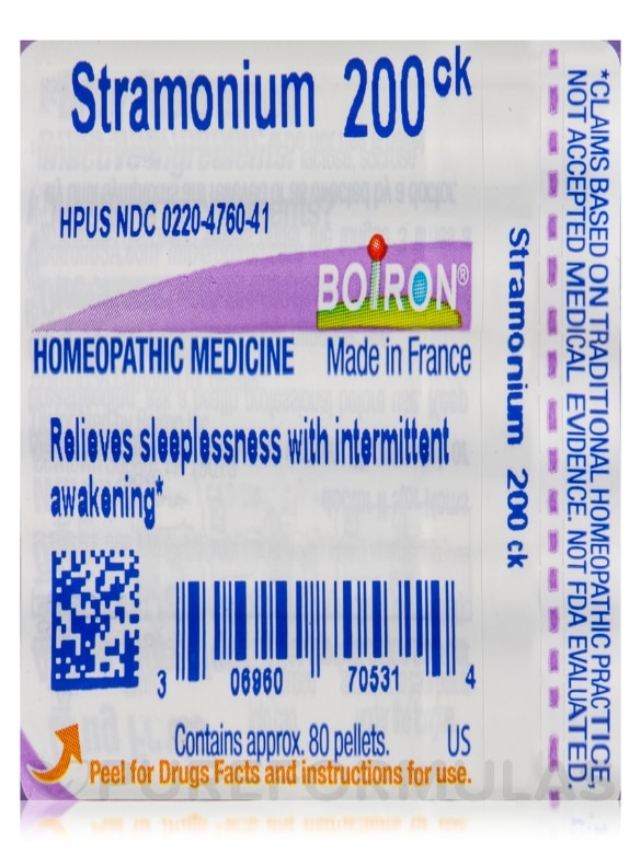 Stramonium 200ck - 1 Tube (approx. 80 pellets) - Alternate View 6