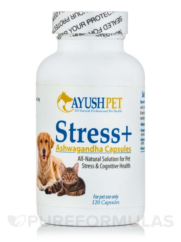 Ayush Pet Stress+ Ashwagandha - 120 Capsules