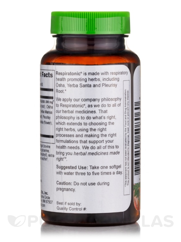 Respiratonic® - 60 Fast-Acting Softgels - Alternate View 2