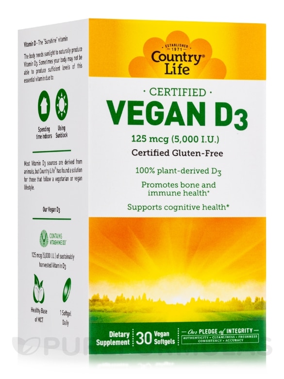 Vegan D3 - 30 Vegetarian Softgels