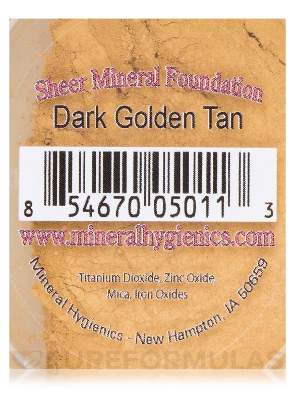 Sheer Mineral Foundation - Dark Golden Tan - 40 Grams - Alternate View 4