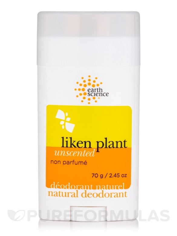 Deodorant Liken Plant Unscented - 2.45 oz (70 Grams)