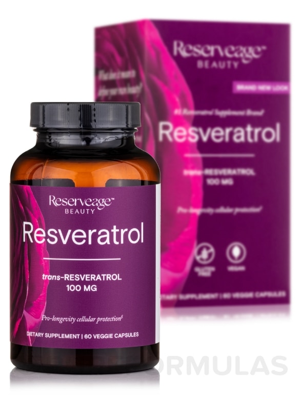 Resveratrol 100 mg - 60 Veggie Capsules - Alternate View 1