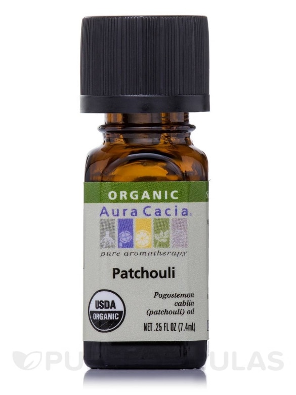 Organic Patchouli Essential Oil - 0.25 fl. oz (7.4 ml)