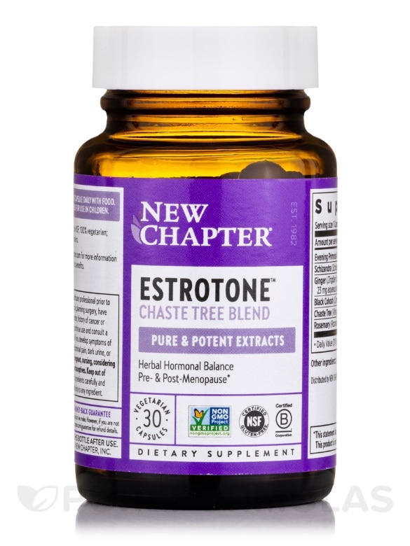 Estrotone™ - 30 Vegetarian Capsules - Alternate View 2