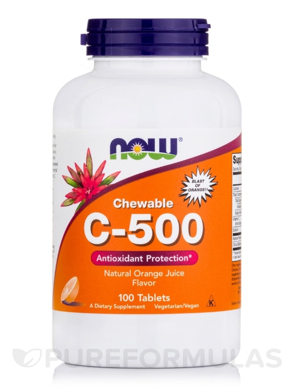 C-500 Chewable (Orange Juice Flavor) - 100 Tablets