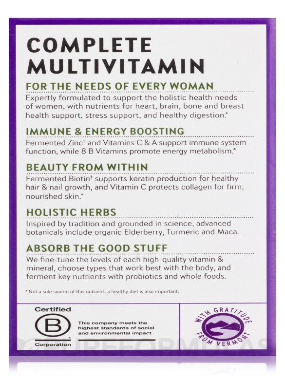 Every Woman's One Daily Multivitamin - 72 Vegetarian Tablets - Alternate View 9