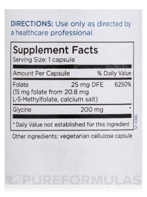 L-Methylfolate 15 mg - 90 Capsules - Alternate View 3