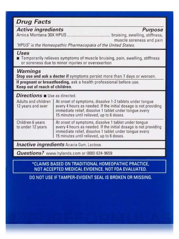Arnica 30x - 50 Quick-Dissolving Tablets - Alternate View 7