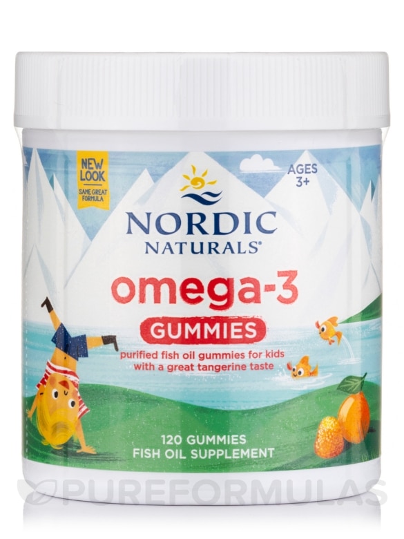 Nordic™ Omega-3 Gummies, Tangerine Flavor - 120 Gummies