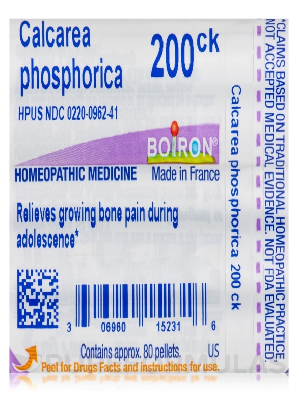 Calcarea Phosphorica 200ck - 1 Tube (approx. 80 pellets) - Alternate View 6