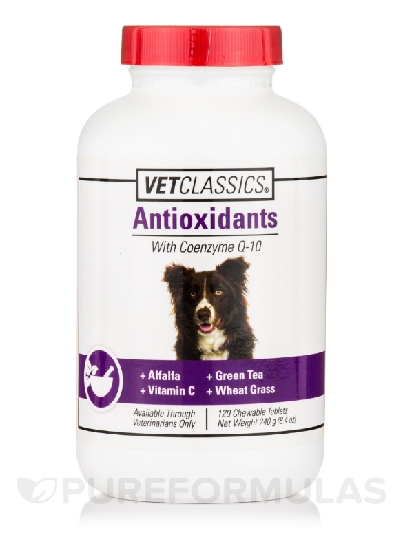 Antioxidants with Coenzyme Q-10 for Dogs - 120 Chewable Tablets