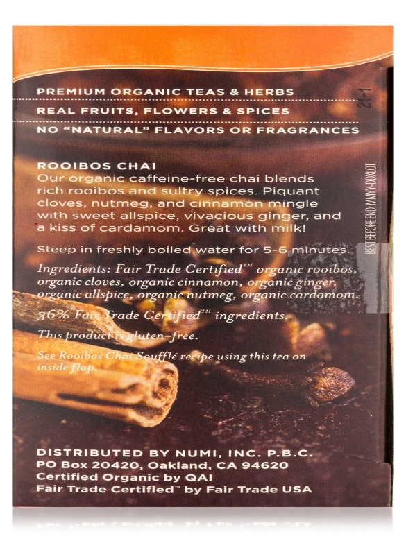 Rooibos Chai Teasan Tea - 18 Tea Bags - Alternate View 8