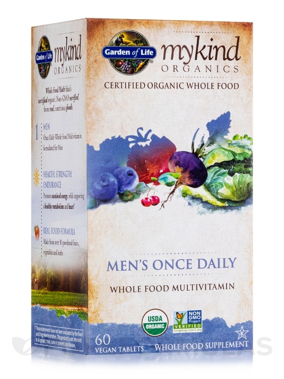 mykind Organics Men's Once Daily - 60 Vegan Tablets