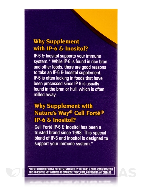 Cell Forté® IP-6 & Inositol - 120 Vegan Capsules - Alternate View 5