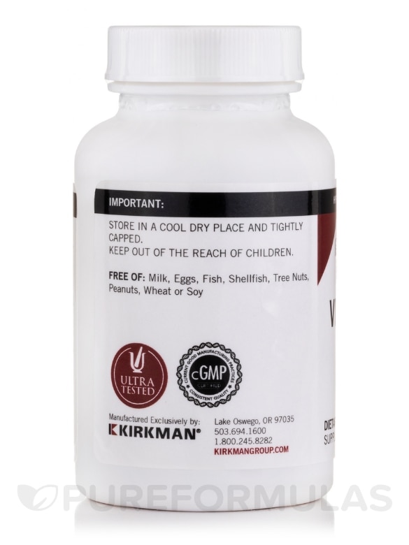 Vitamin D-3 1000 IU -Hypoallergenic - 120 Capsules - Alternate View 2