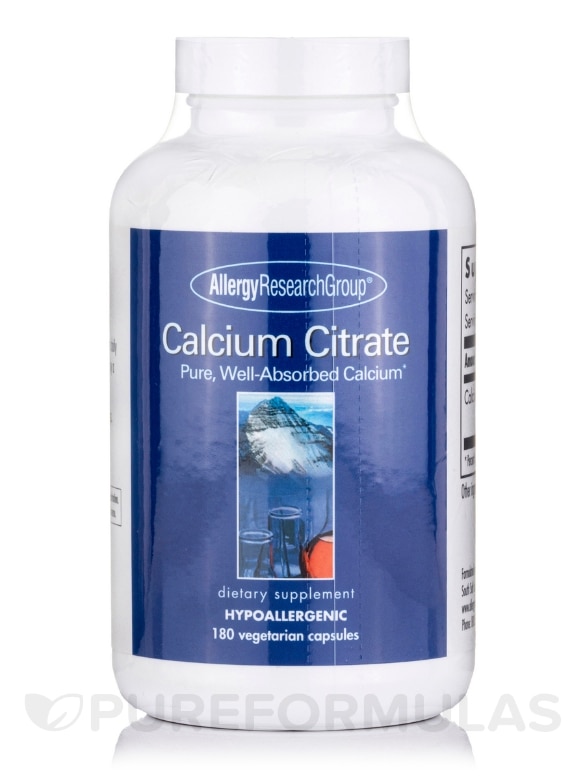 Calcium Citrate - 180 Vegetarian Capsules