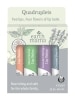 Lip Balm Quadruplets (Coconut Smoothie | Lavender Meringue | Mint Herbal | Orange Ginger) - 4 Count (0.15 oz)